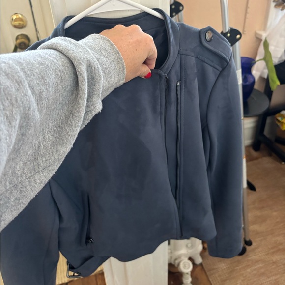 Banana Republic Vegan Suede Jacket Large - Picture 2 of 7